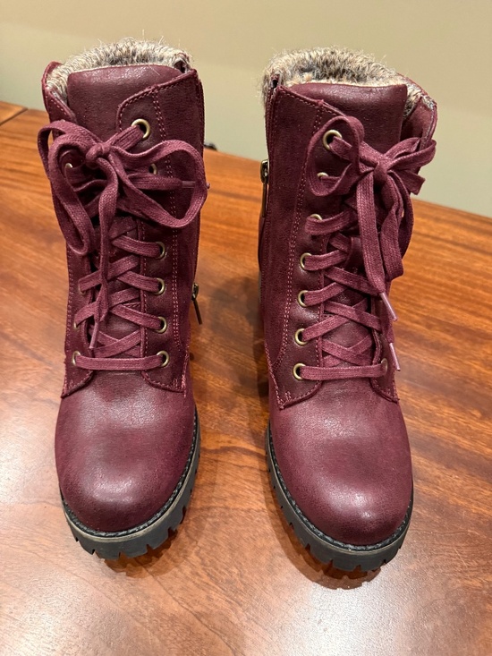 Brand new Carlos Santana Womens Glinda Wine Ankle Bootie Sz 8m - Picture 3 of 7